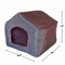 Pet Adobe Pet Adobe Cozy Cottage House Shaped Pet Bed - Gray 19x18.5x17 139062RXU - alternate 2